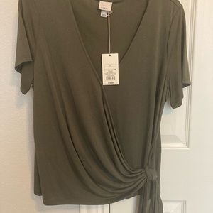 Gorgeous olive green top by A New Day!